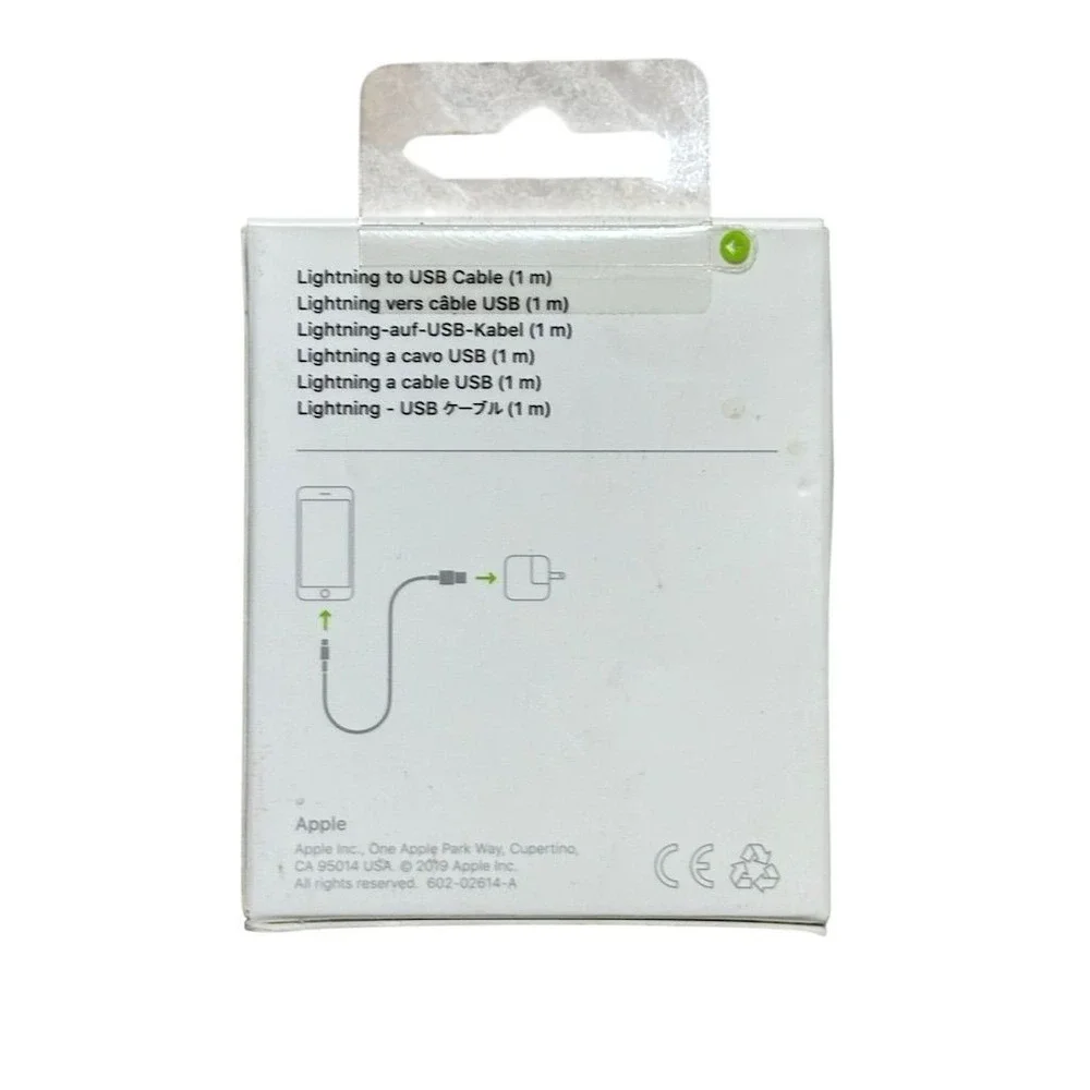 Apple Lightning to USB Cable 1m White MFi‎ Certified for iPhone/iPad/iPod